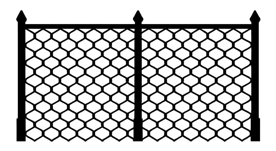 Chain link fence icon